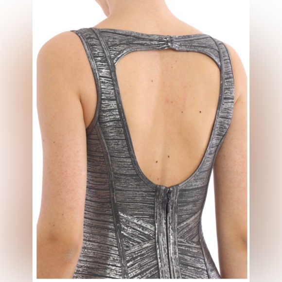 Herve leger metallic foil dress - Picture 4 of 10